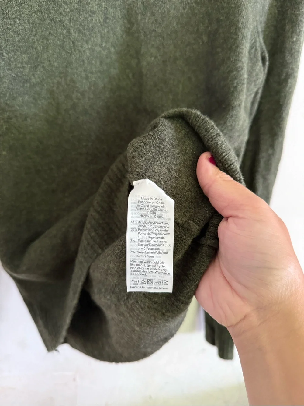 J Crew Womens Puff Sleeve Extra Soft Yard Wool Blend Turtleneck Sweater, Olive S